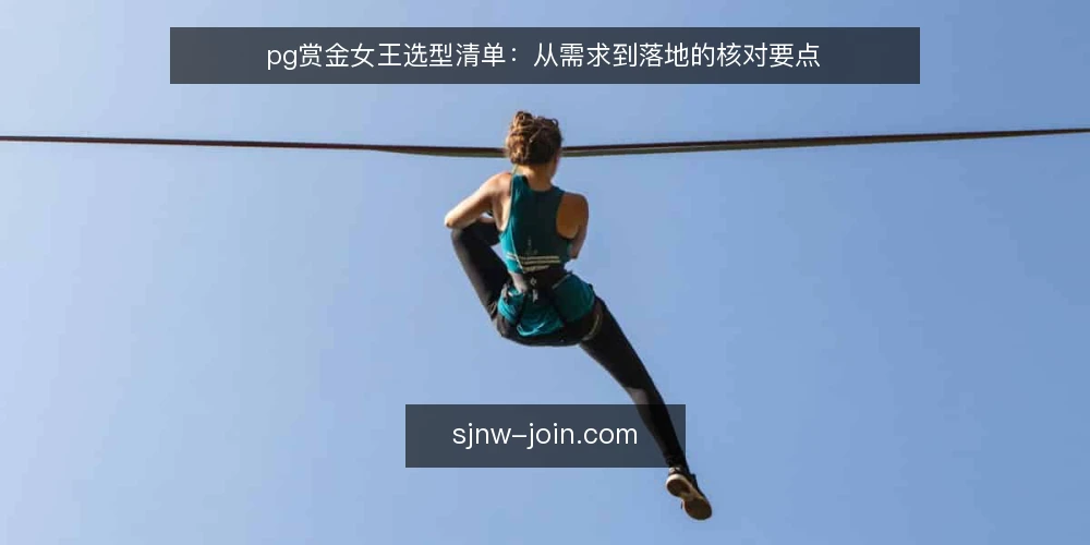 pg赏金女王选型清单:从需求到落地的核对要点 — 明确需求边界 配图